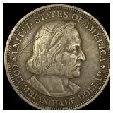 1892 Silver Columbian Half Dollar LIGHTLY CIRCULAT