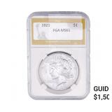 1921 Silver Peace Dollar PGA MS61