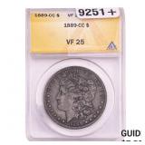 1889-CC Morgan Silver Dollar ANACS VF25