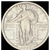 1917-D Type 1 Standing Liberty Quarter NEARLY  UN