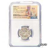Armenia Levon I, AD 1198-1219 SIlver Tram NGC AU