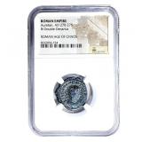Roman Aurelian, AD 270-275 BI Dbl-Denarius NGC