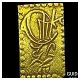 1868-1869 Japan .048oz Gold 2 Bu CLOSELY UNCIRCULA