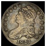 1823 Capped Bust Half Dollar NEARLY UNCIRCULATED