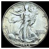 1934 Walking Liberty Half Dollar CHOICE BU