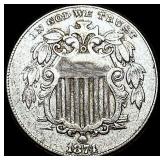 1874 Shield Nickel LIGHTLY CIRCULATED