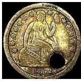 1842 Seated Liberty Dime (holed) HIGH GRADE