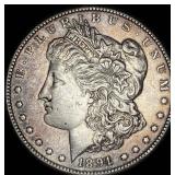 1891 Silver Morgan Dollar CLOSELY UNCIRCULATED