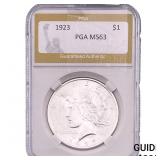 1923 Silver Peace Dollar PGA MS63