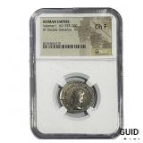 Roman Valerian I, AD 253-260 BI Dbl-Denarius NGC
