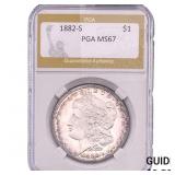 1882-S Morgan Silver Dollar PGA MS67