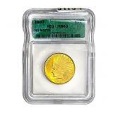 1907 $10 Gold Eagle ICG MS63 No Motto
