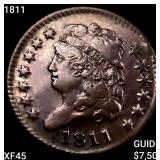 1811 Classic Head Half Cent NEARLY UNCIRCULATED