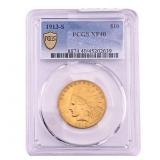 1913-S $10 Gold Eagle PCGS XF40
