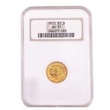 1913 $2.50 Gold Quarter Eagle NGC AU55