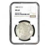 1880-CC Morgan Silver Dollar NGC MS64