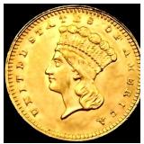 1862 Rare Gold Dollar