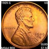 1909-S VDB Wheat Cent CHOICE BU RD