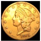 1863 $20 Gold Double Eagle
