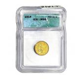 1914 $2.50 Gold Quarter Eagle ICG MS62