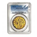 1863-S $20 Gold Double Eagle PCGS AU58