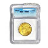 1912 $10 Gold Eagle ICG MS64