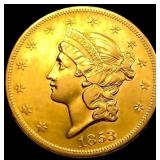 1853 $20 Gold Double Eagle