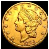 1863-S $20 Gold Double Eagle