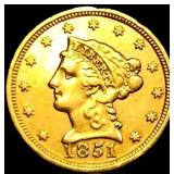 1851 $2.50 Gold Quarter Eagle