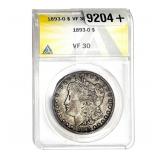 1893-O Morgan Silver Dollar ANACS VF30