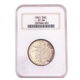 1941 Walking Liberty Half Dollar NGC PF66