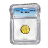 1857 $2.50 Gold Quarter Eagle ICG MS63