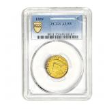 1889 $3 Gold Piece PCGS AU55
