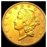 1869-S $20 Gold Double Eagle