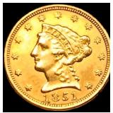 1851 $2.50 Gold Quarter Eagle