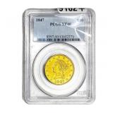 1847 $10 Gold Eagle PCGS XF40