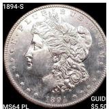 1894-S Morgan Silver Dollar CHOICE BU PL