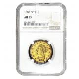 1880-CC Morgan Silver Dollar NGC AU53