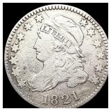1821 Capped Bust Dime NICELY CIRCULATED