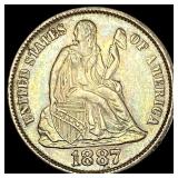 1887 Seated Liberty Dime UNCIRCULATED