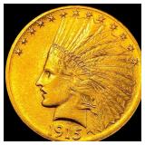 1915 Indian Head Eagle $10 Gold Coin CHOICE AU