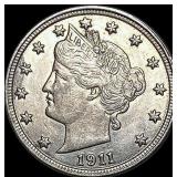 1911 Liberty Victory Nickel CLOSELY UNCIRCULATED