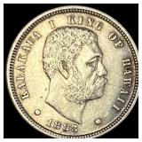 1883 Silver 10 Cents Hawaii Dime CHOICE AU