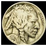 1917-D Buffalo Nickel LIGHTLY CIRCULATED