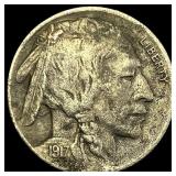 1917-D Buffalo Nickel CLOSELY UNCIRCULATED