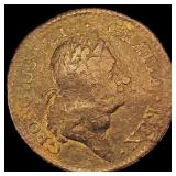 1723 Hibernia Coin LIGHTLY CIRCULATED