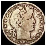 1904-O Barber Half Dollar NICELY CIRCULATED
