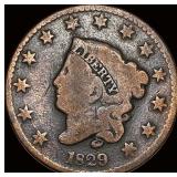 1829 Coronet Head Large Cent LIGHTLY CIRCULATED