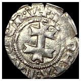 1382-1395 Hungar Mary SIlver Denier CLOSELY UNCIRC