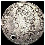 1828 Capped Bust Half Dollar LIGHTLY CIRCULATED